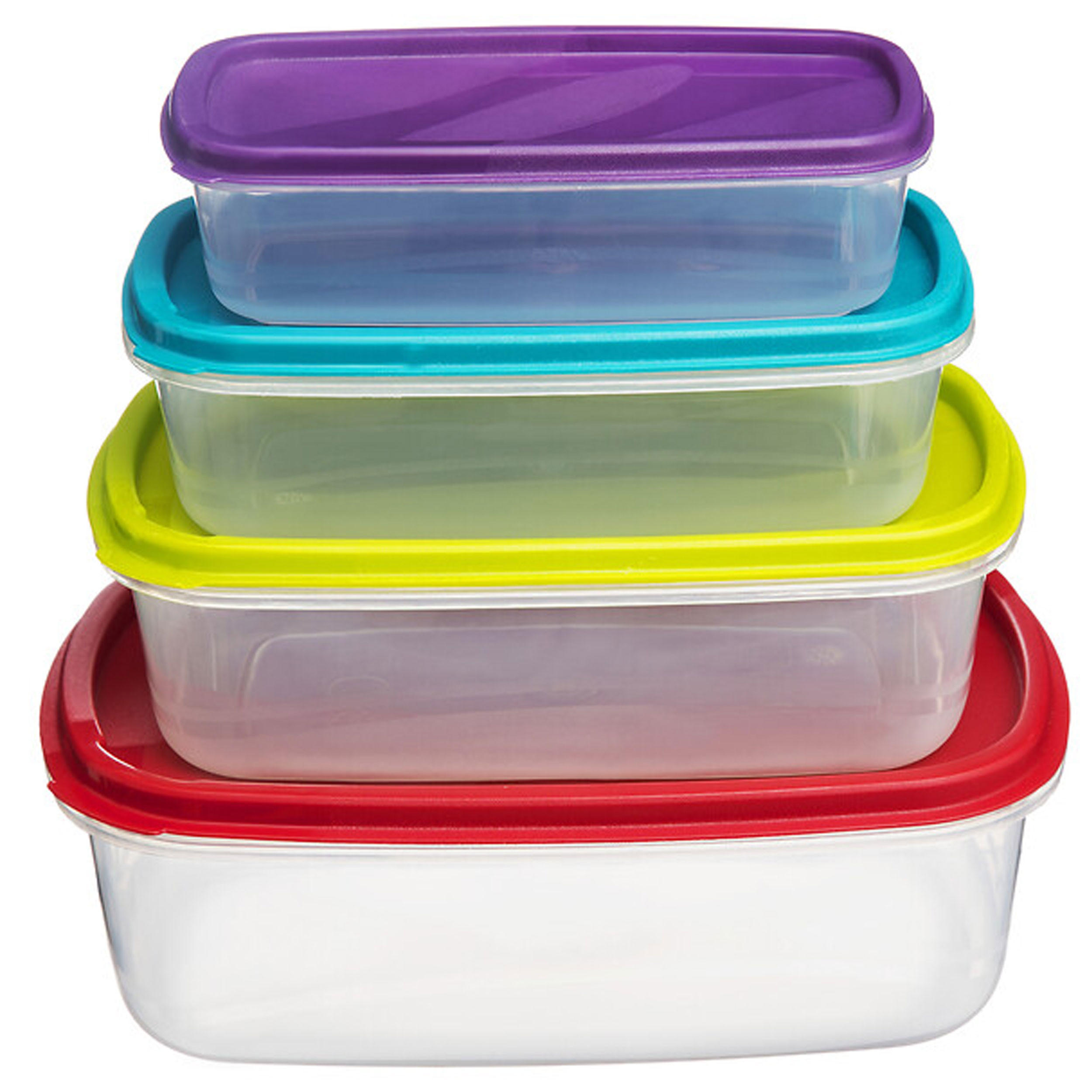 AUFBEWAHRUNGSDOSEN Set Colors 4-tlg., Kunststoff, Mehrfarbig - Multicolor, Kunststoff (13.5/6.5/20cm) - 5five Simply Smart