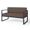 GARTEN-SOFA Dywilly Braun/Schwarz - Braun, Textil (128/72/65cm) - Selsey