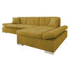 ECKSOFA Malwi Premiumi, Seite: Rechts - Currygelb, Holz/Textil (278/161cm) - MIRJAN24