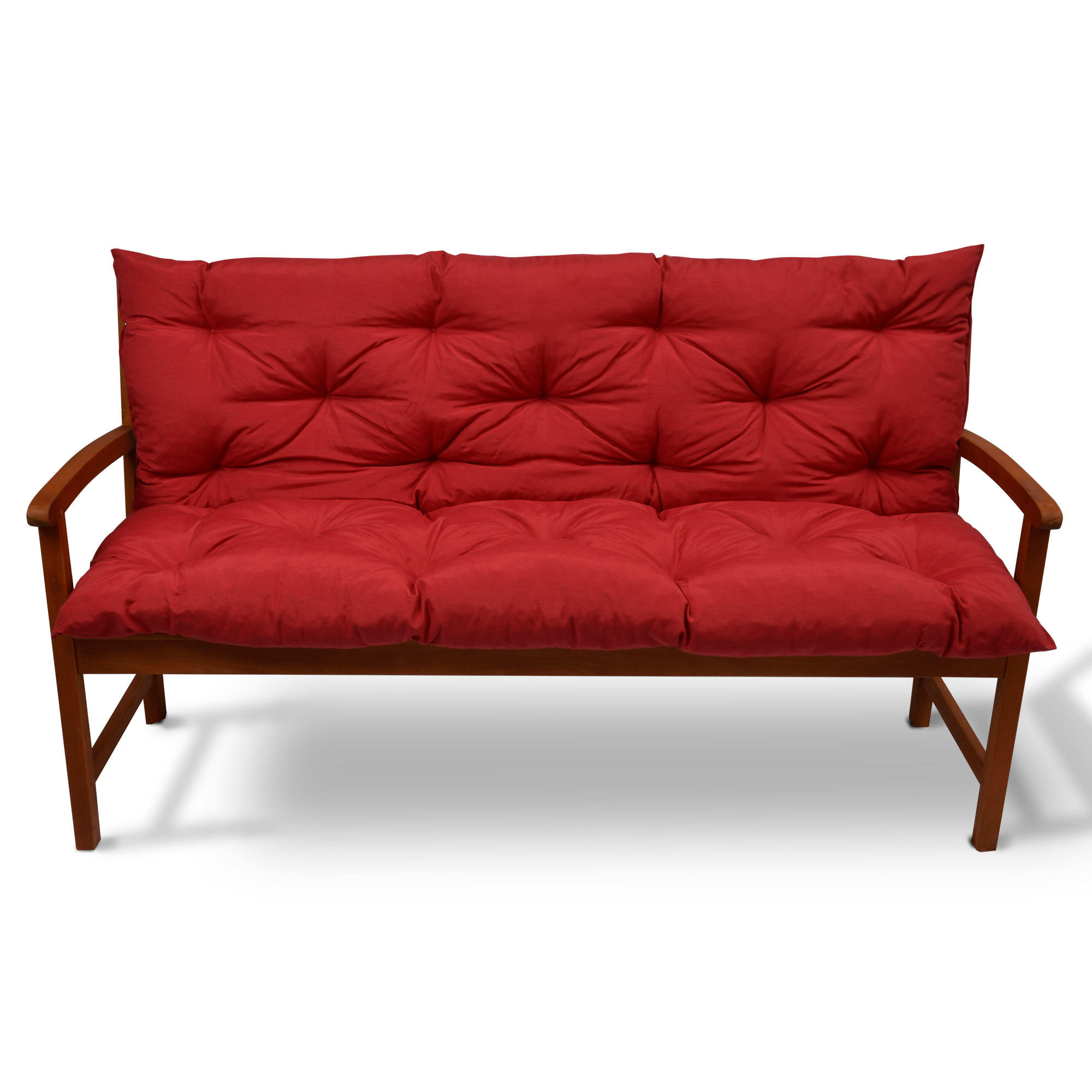 Beautissu Bankauflage Rot 100x10x100 cm