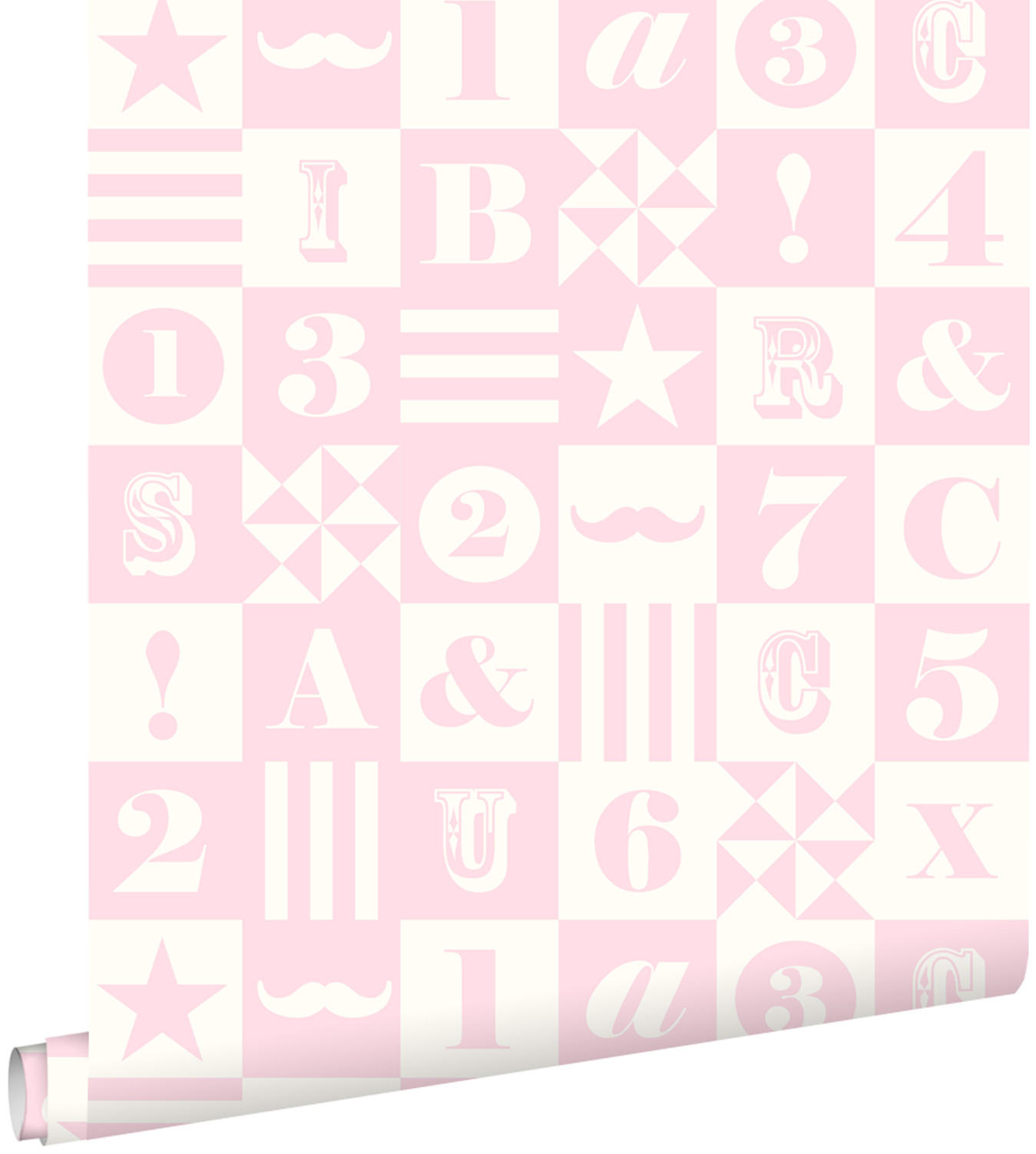 TAPETE Blöcke 53 cm x 10.05 m - Pink, Papier (53/0.1cm) - ESTAhome