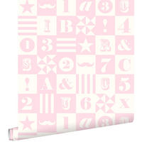 TAPETE Blöcke 53 cm x 10.05 m - Pink, Papier (53/0.1cm) - ESTAhome