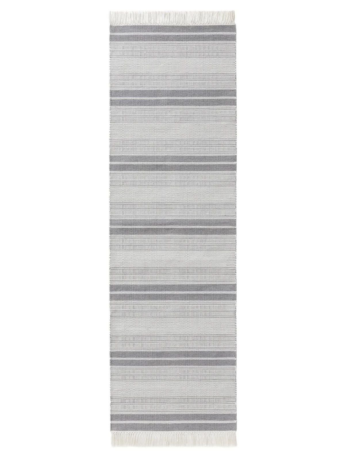 OUTDOOR-LÄUFER Siena handgewebt 80/250 cm - Grau, Kunststoff (80/250cm) - benuta Nest