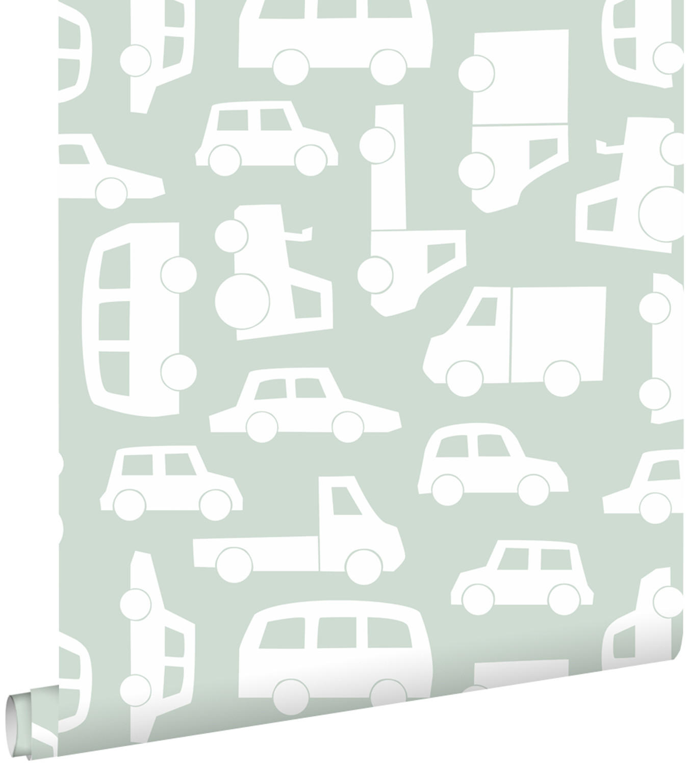 TAPETE Autos 53 cm x 10.05 m - Grün, Papier (53/0.1cm) - ESTAhome