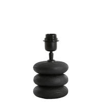 LAMPENFUSS Budongo Schwarz Ø12/12 cm - Schwarz, Holz (12/12/12cm) - Light & Living