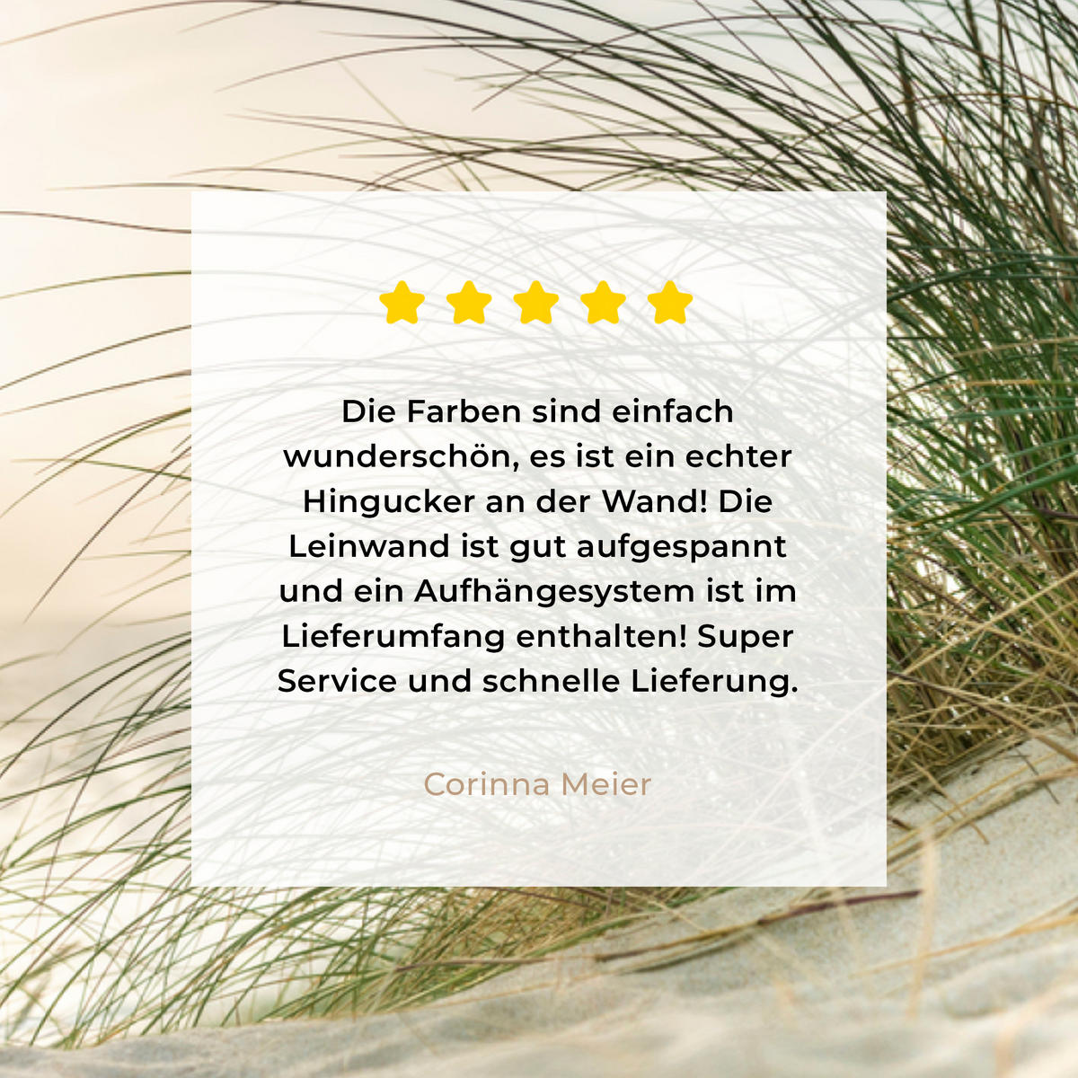 LEINWANDBILD Dünen mit Strandhafer in der Sonne des Nationalparks Schleswig-Holsteinisches Wattenmeer Groß 140x90 cm - Creme, Textil (140/90cm) - MuchoWow