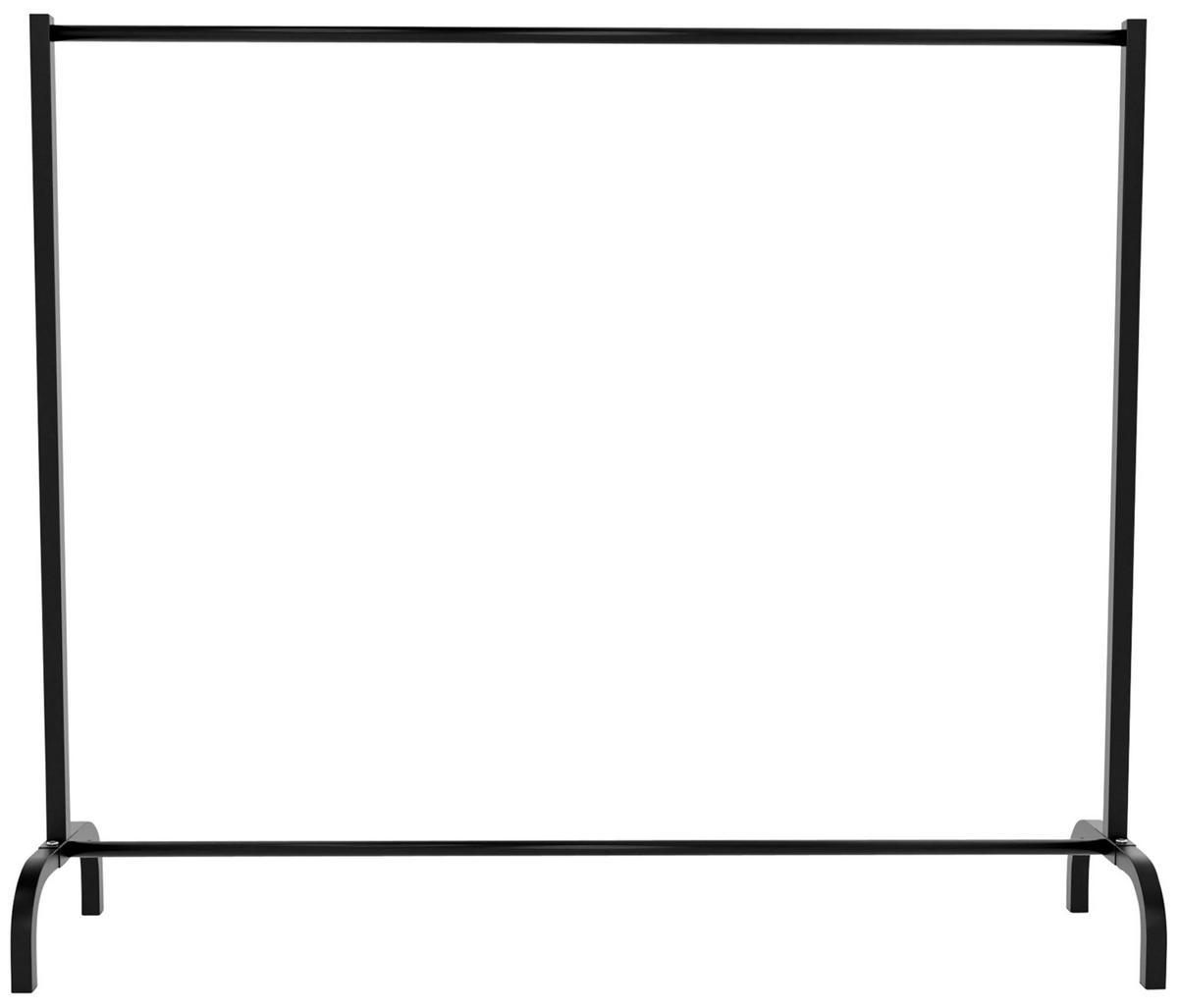 KLEIDERSTÄNDER 150x38x120 cm-schwarz-Metall - Schwarz, Metall (150/120/38cm) - CLP