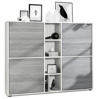 HIGHBOARD Cuba Türen in Avola-Anthrazit - Anthrazit, Holzwerkstoff (130.5/105.5/35.5cm) - Vladon