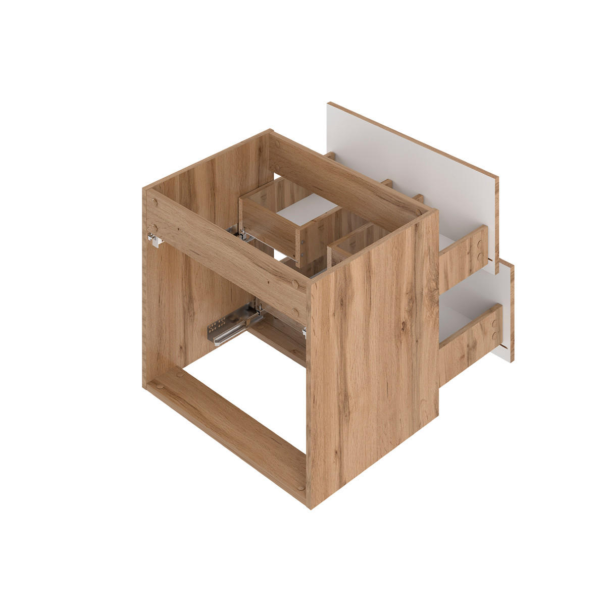 WASCHTISCH 60cm Teren Holz - Braun, Holzwerkstoff (60/50/45.8cm) - Petits-meubles