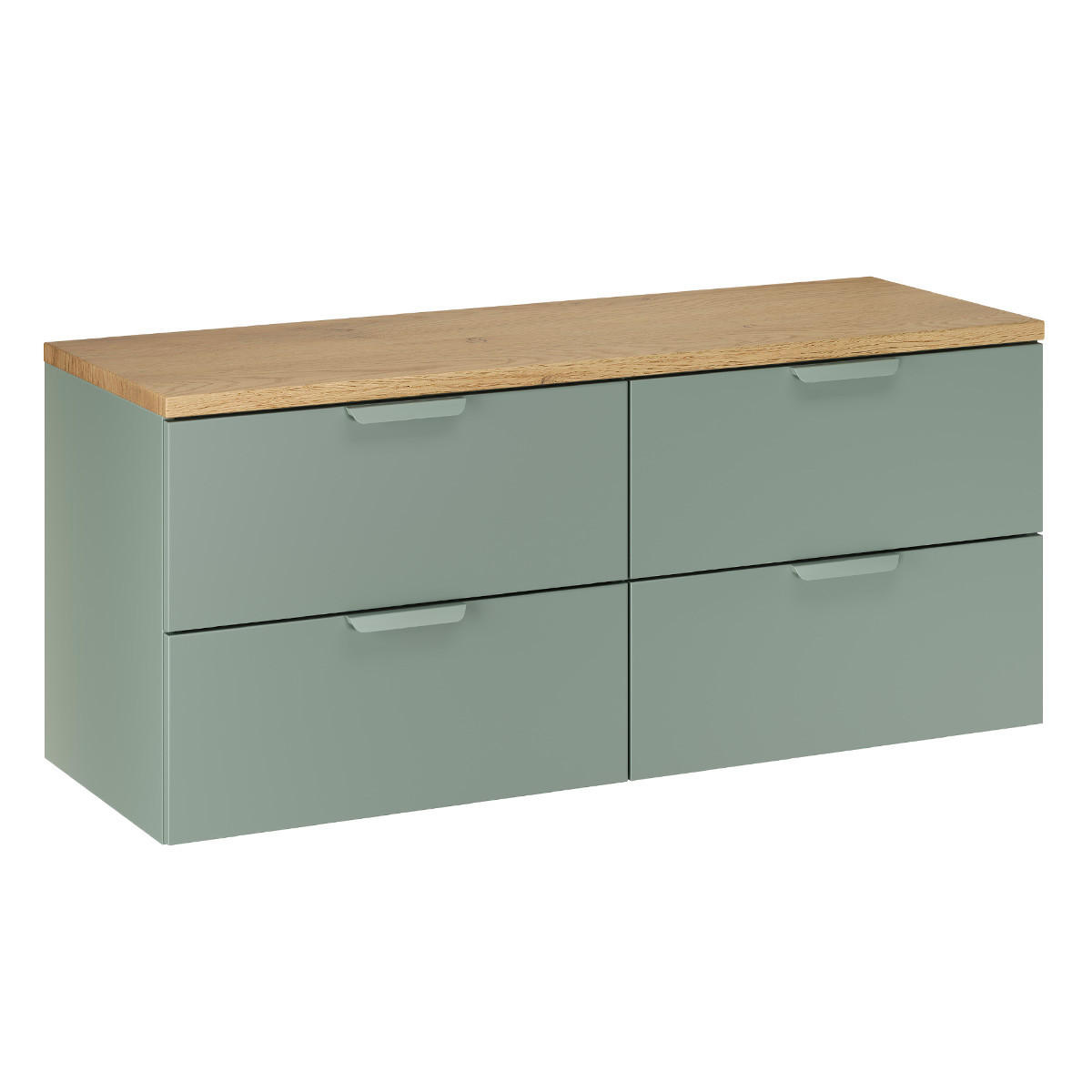 WASCHTISCHUNTERSCHRANK 120.6cm Oria Grün - Grün, Holzwerkstoff (120.6/50/46.5cm) - Petits-meubles