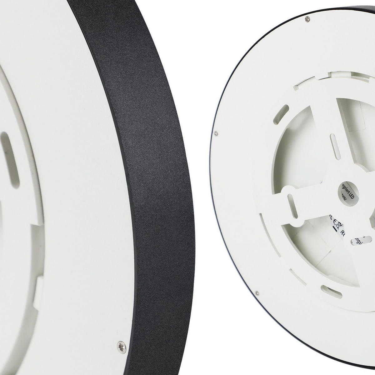 LED-DECKENLEUCHTE Berlin 22 cm - Schwarz, Kunststoff (22/22/2.5cm) - Nettlife