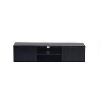TV-MÖBEL schwebend aus Mangoholz 150cm, schwarz - Schwarz, Holz (150/35/40cm) - Giga Meubel