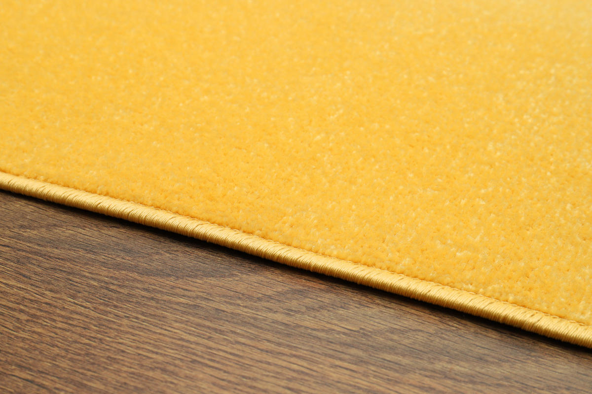 TEPPICH MONO SQUARE Gelb 200/200 cm - Gelb, Kunststoff (200/200cm) - Tapiso