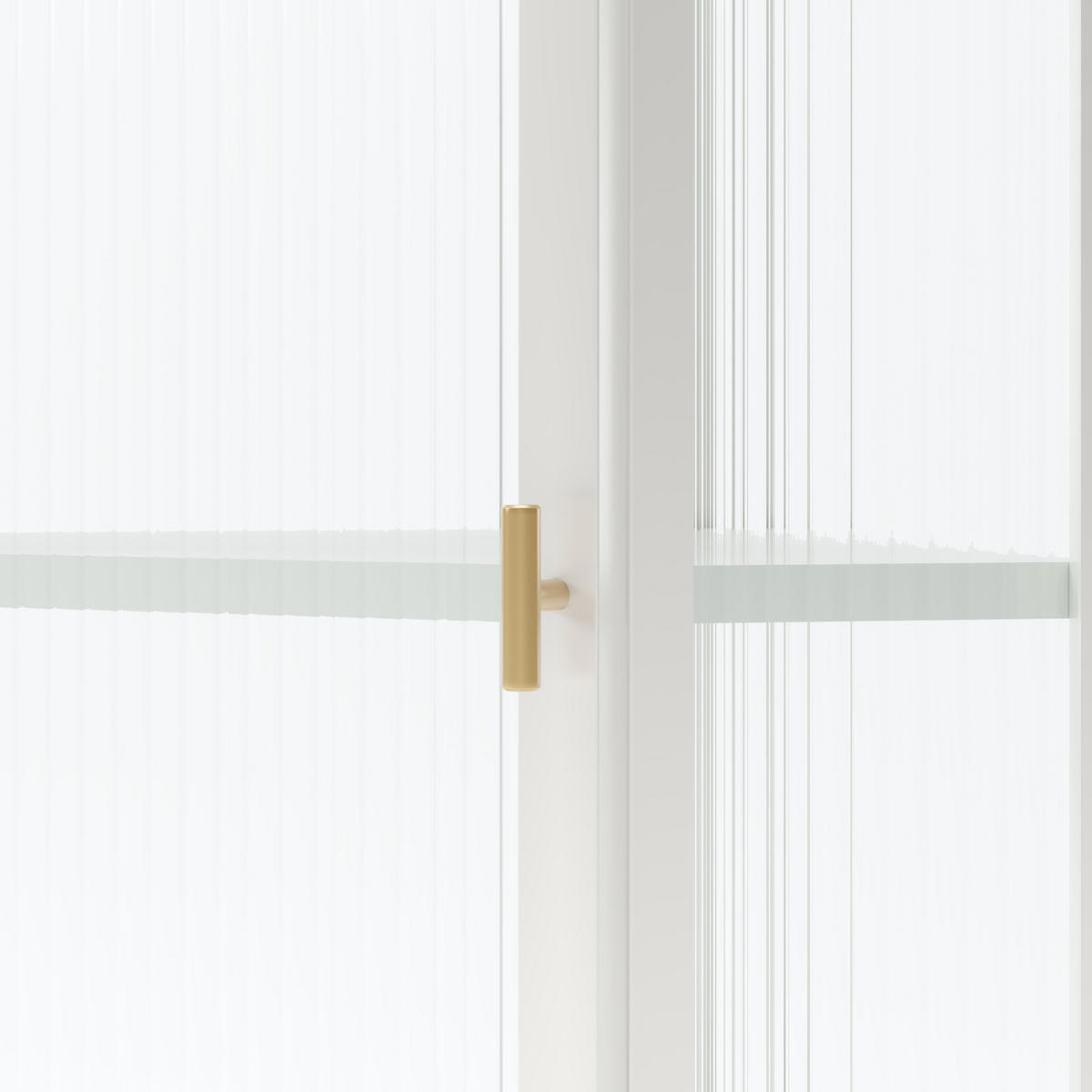 BAD-WANDSCHRANK Weiß, Glastür & 4 Ablagen, 56 x 40 x 105 cm - Weiß, Metall (56/105/40cm) - Urban Meuble
