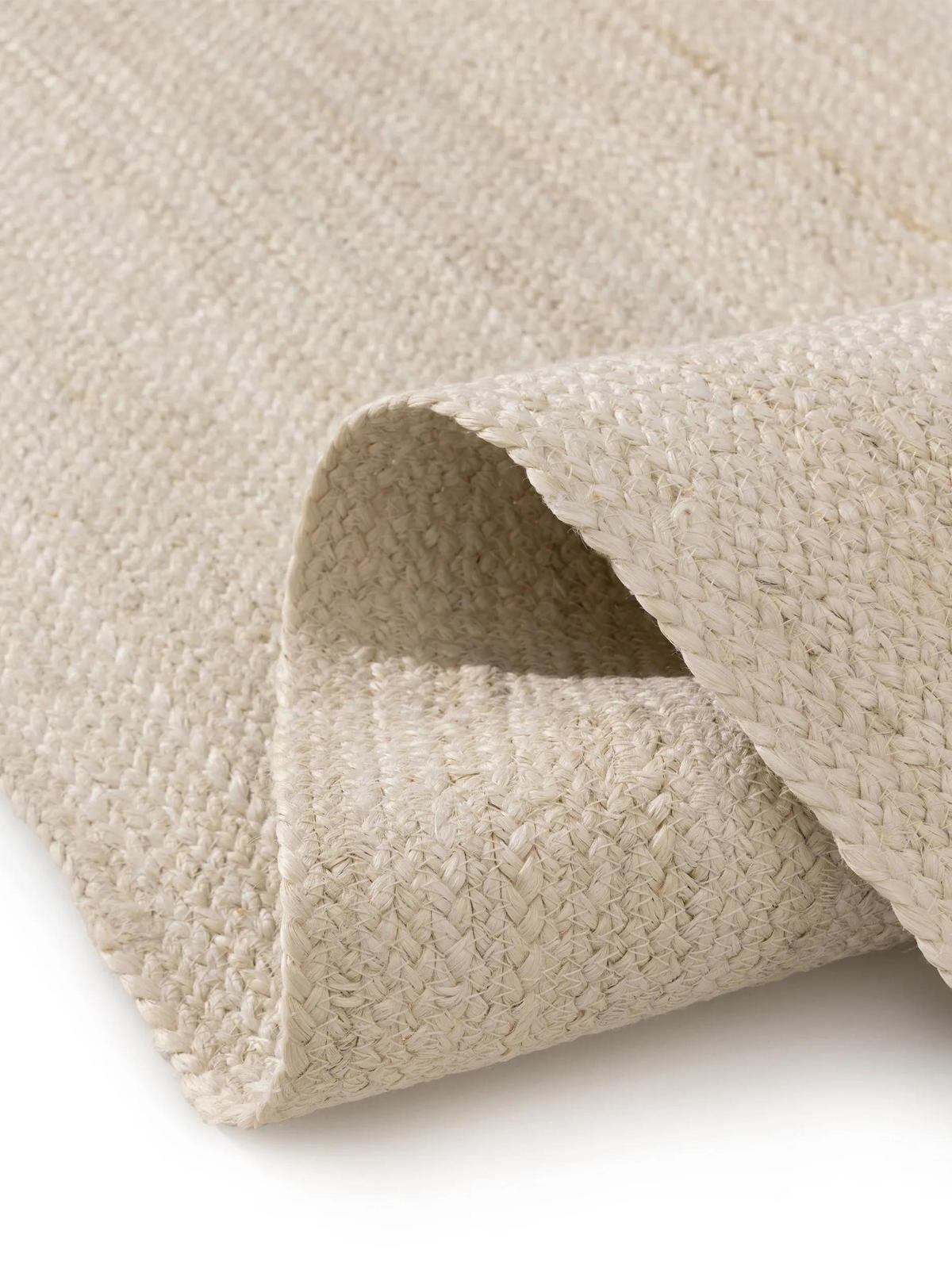 JUTETEPPICH Jutta Ivory 160/230 cm - Creme, Naturmaterialien/Textil (160/230cm) - benuta