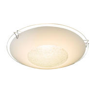 LED DECKENLEUCHTE Glas Weiß - Weiß, Glas (20/20/6cm) - Globo Lighting