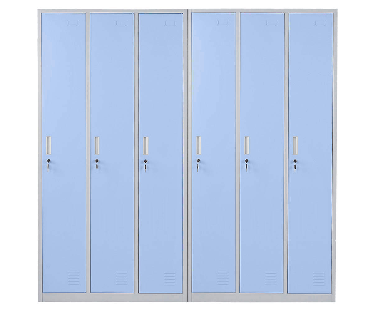 SCHLIESSFACH Blau - Blau, Metall (180/180/50cm) - MCW
