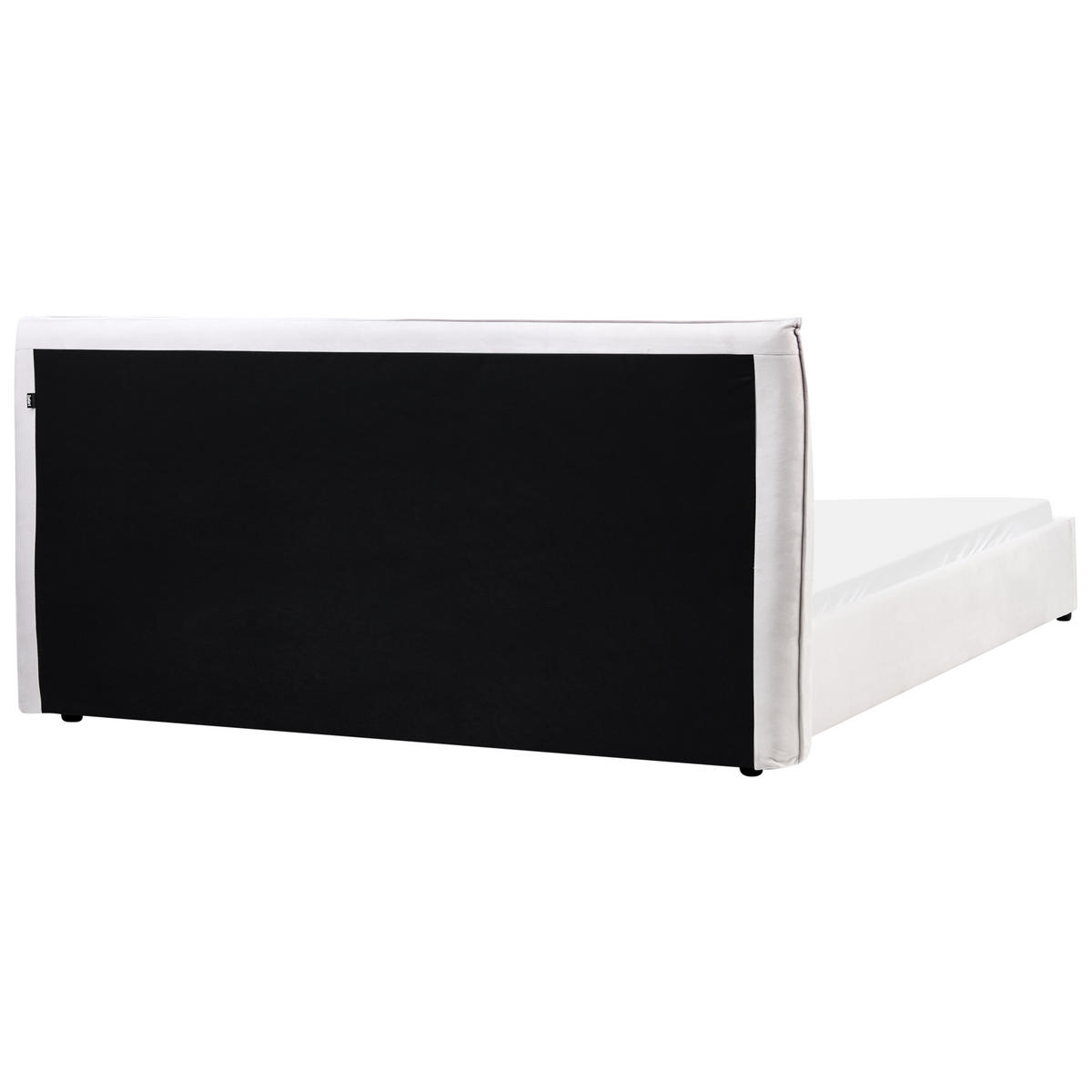 BETT mit Lattenrost 180/200 cm Cremeweiß Lavaur - Weiß, Textil (180/200cm) - Beliani