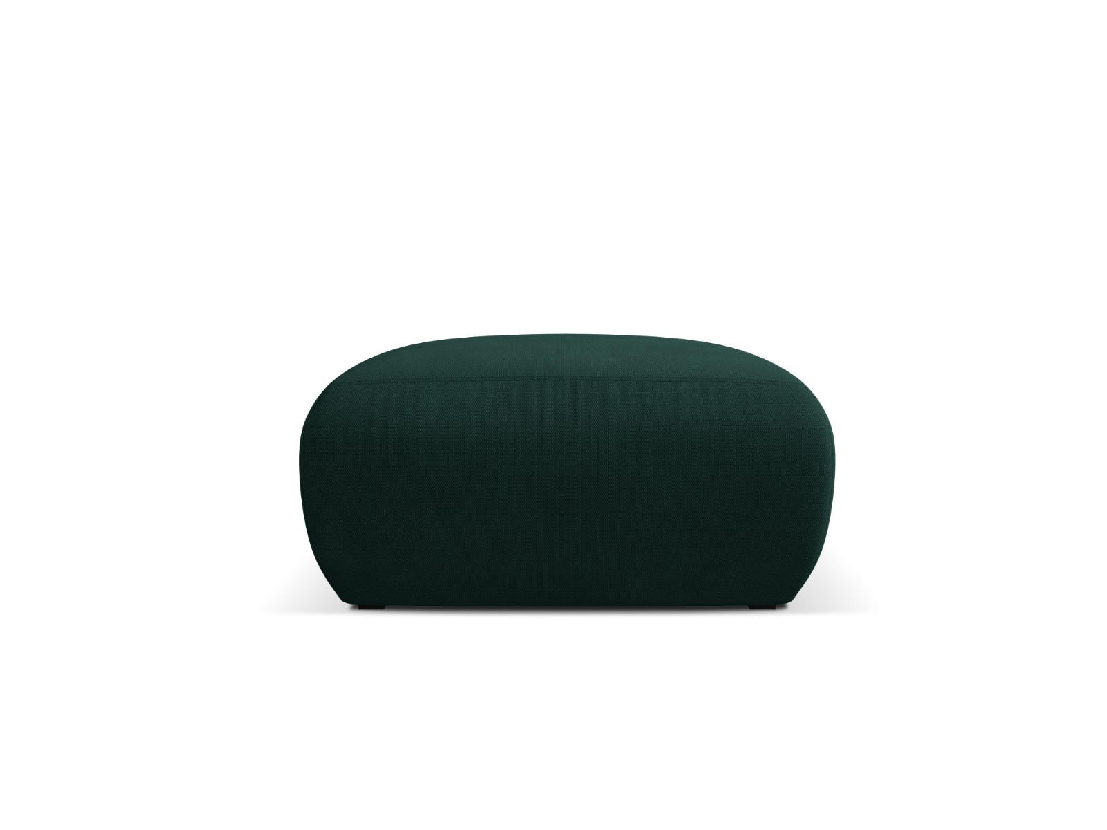 POUF Molino aus strukturiertem Stoff flaschengrün - Dunkelgrün, Textil (75/36/75cm) - Micadoni