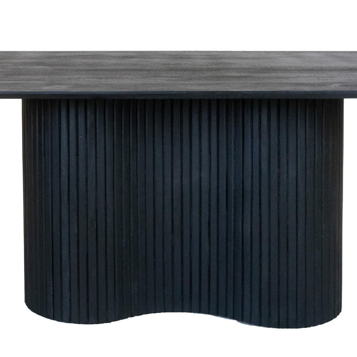 ESSTISCH oval aus Holz 300cm, schwarz - Schwarz, Holz (300/100/77cm) - Giga Meubel