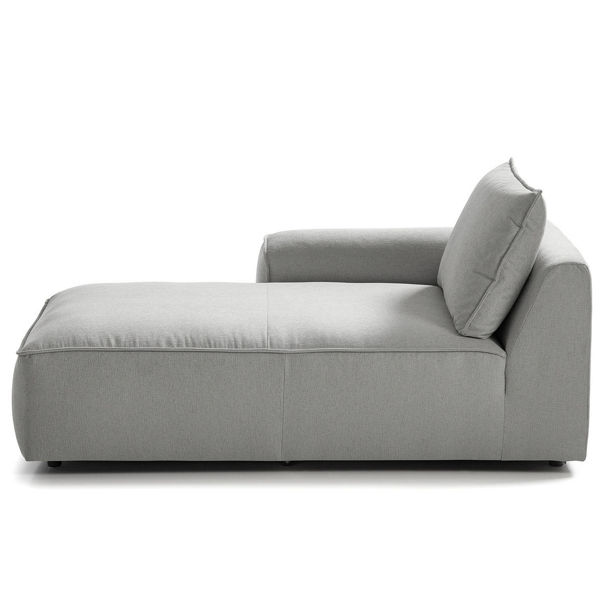 MODULLONGCHAIR - Hellgrau, Holz/Textil (170/82/105cm) - home24