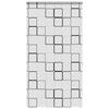 ROLLO für die Dusche 140/240 cm Stoffbreite 136 cm aus PEVA Quadrat Dekor - Multicolor, Kunststoff (140/240cm) - vidaXL