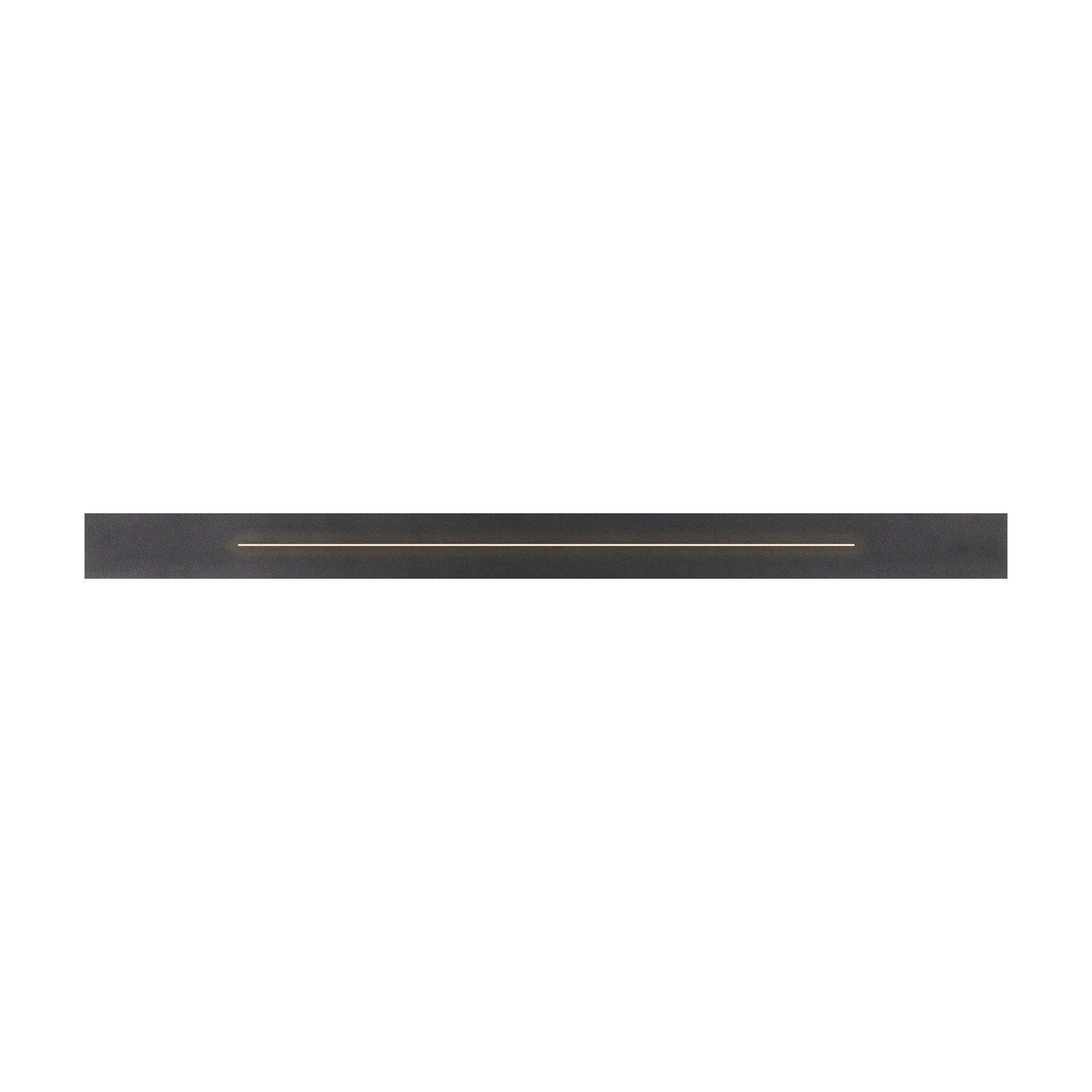 LED-WANDLEUCHTE Luminaire 60/5/4 cm - Schwarz, Metall (5/4/60cm) - ZMH
