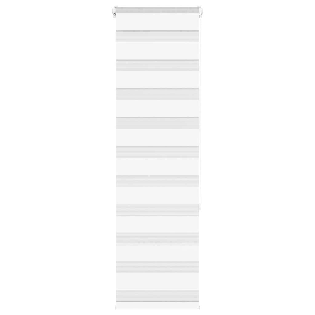 DOPPELROLLO 40/150 cm Stoffbreite 35,9 cm aus Polyester Weiß - Weiß, Textil (40/150cm) - vidaXL