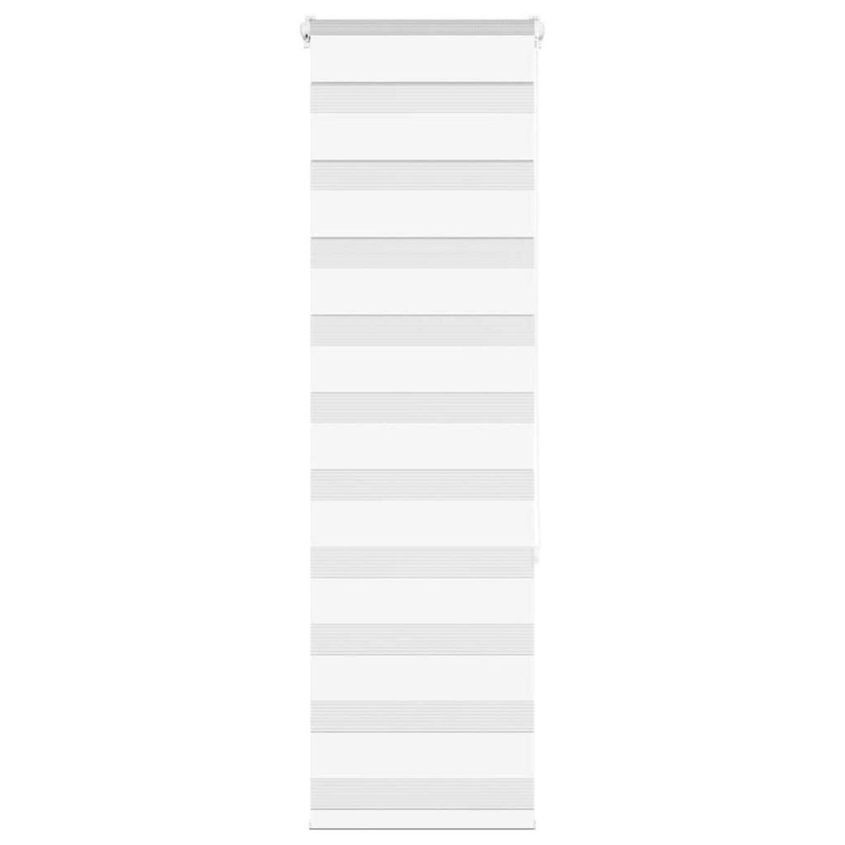 DOPPELROLLO 40/150 cm Stoffbreite 35,9 cm aus Polyester Weiß - Weiß, Textil (40/150cm) - vidaXL