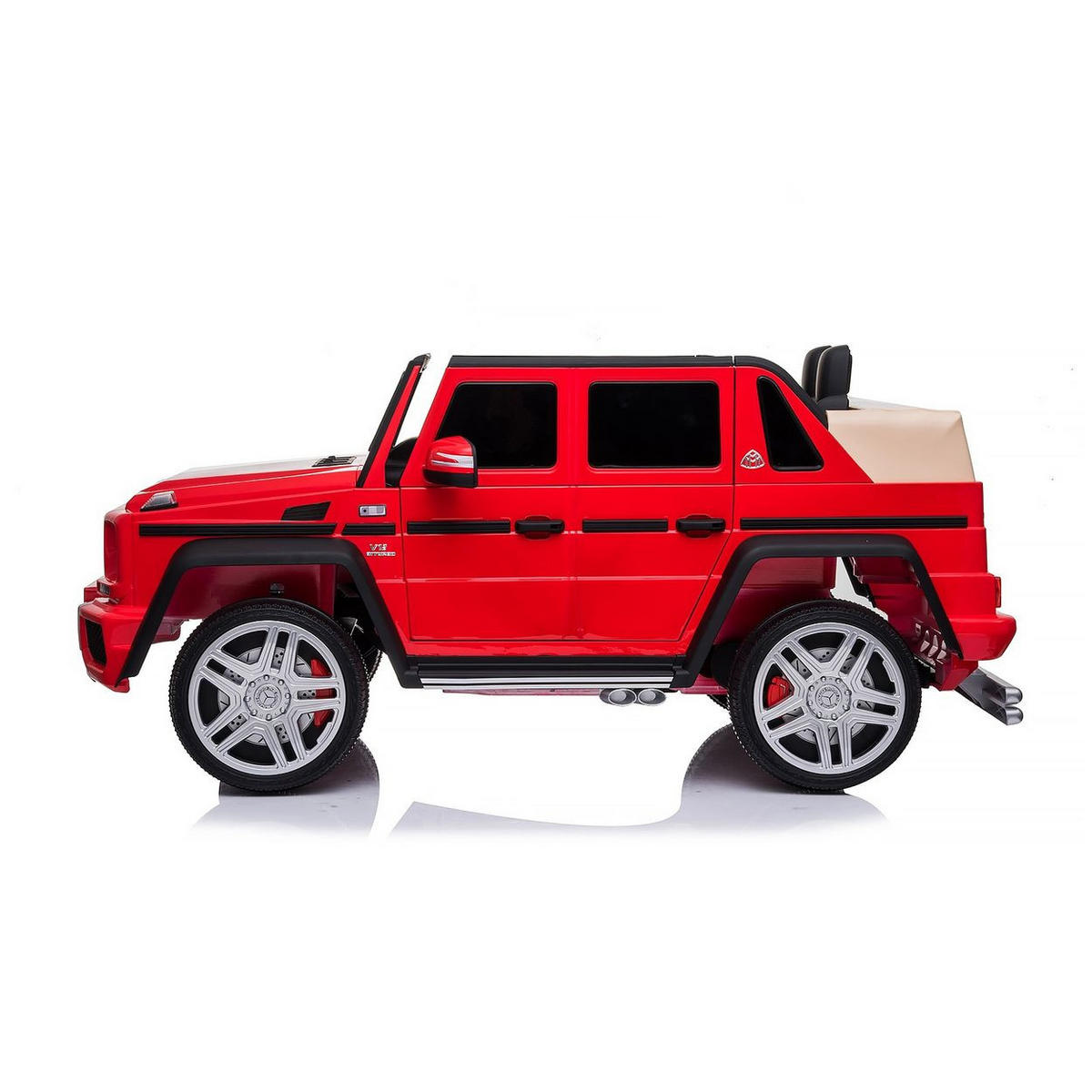 ELEKTROAUTO Maybach G650 rot Fernbedienung Bluetooth Kofferraum - Rot, Kunststoff (110/62/52cm) - Chipolino