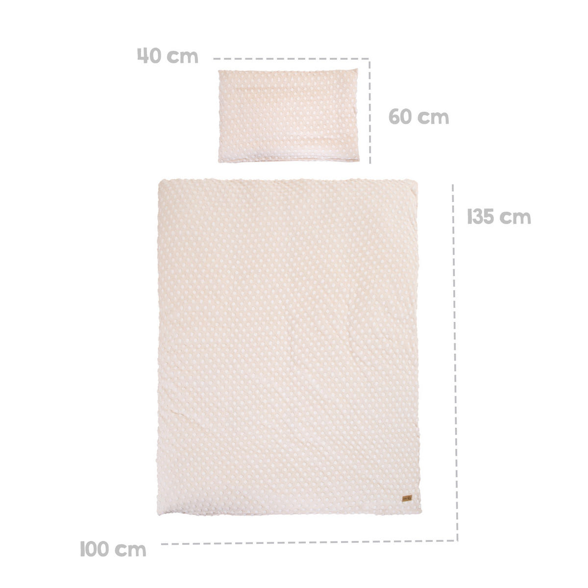 BABYBETTWÄSCHE Frosty Almond 100x135 cm - Beige - Beige, Textil (80/80cm) - Roba
