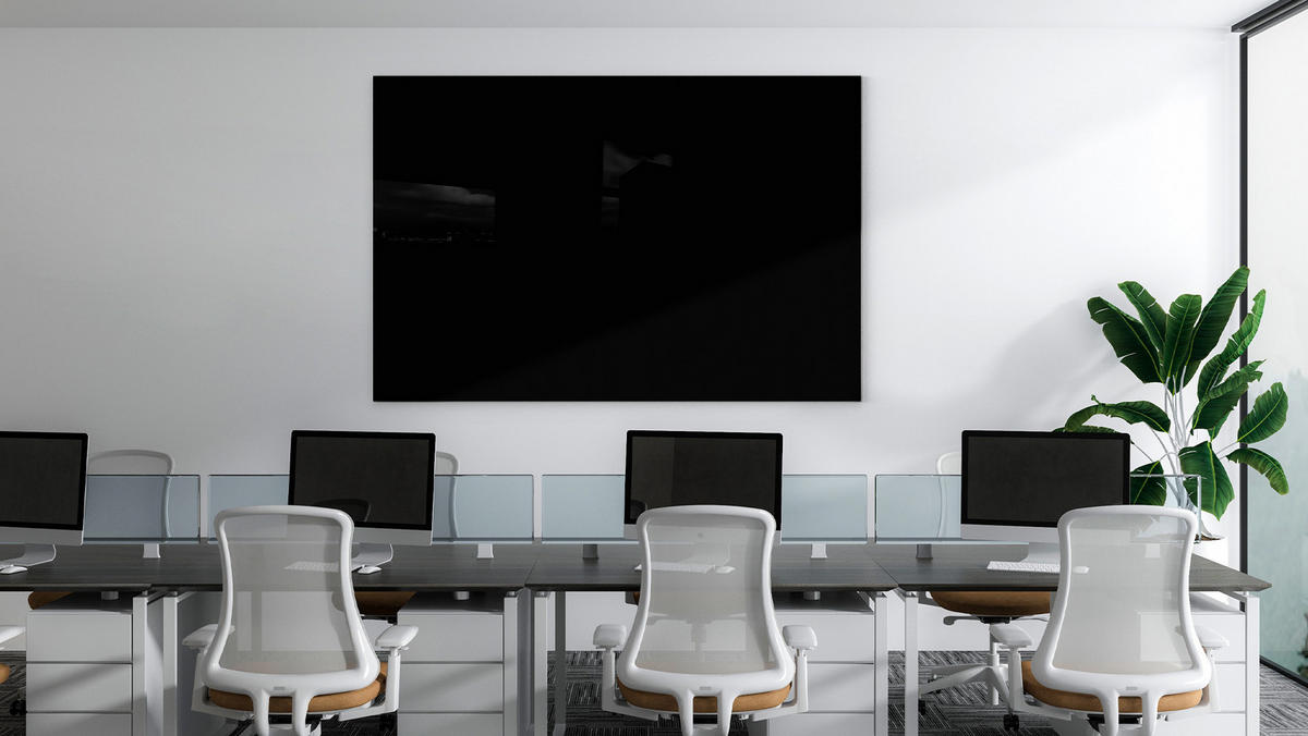 GLASBOARD - Schwarz 150x100cm - Schwarz, Glas (150/100/0.7cm) - ALLboards