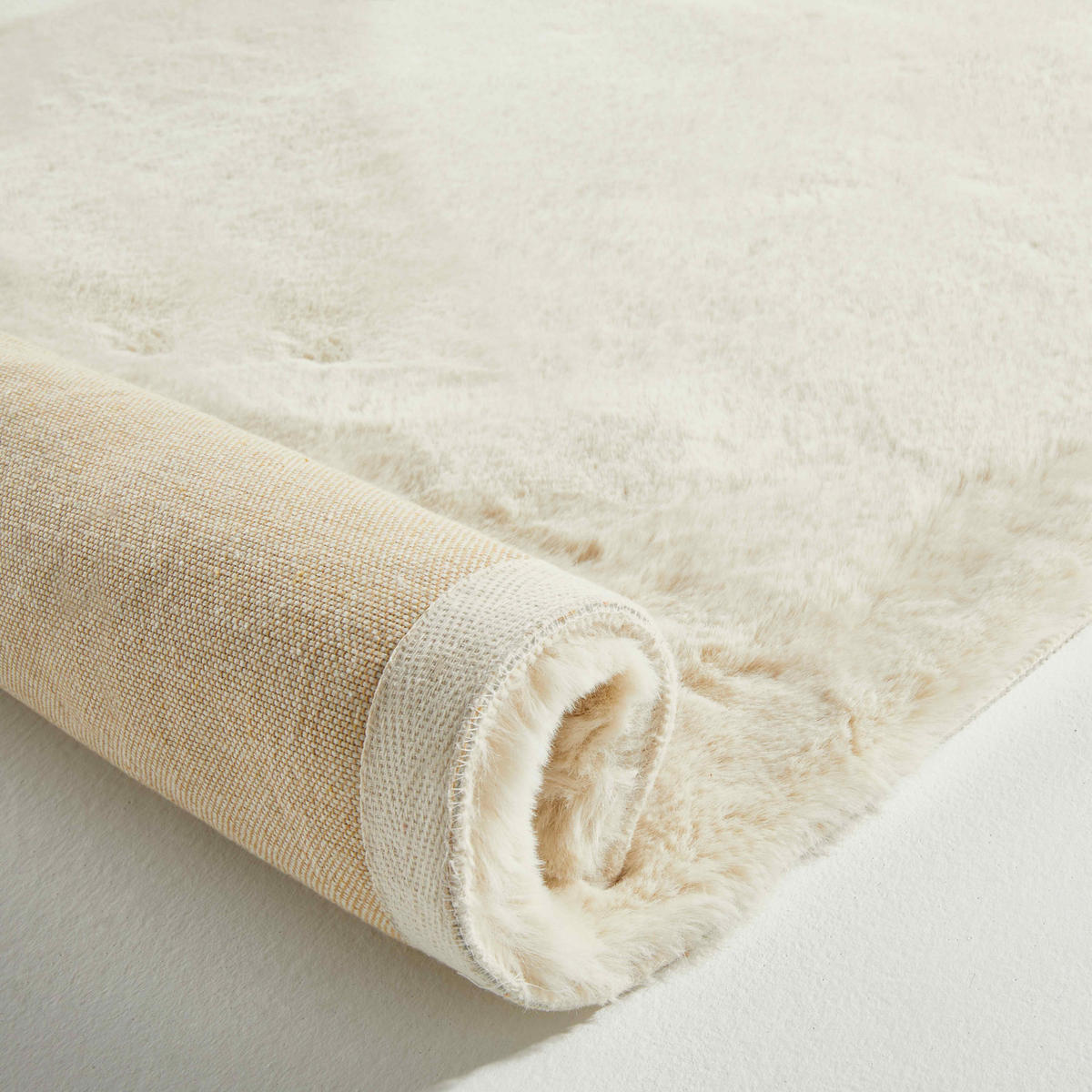 TEPPICH, 120 x 170 cm, Cremefarbe - Creme, Textil (160/120cm) - Oviala