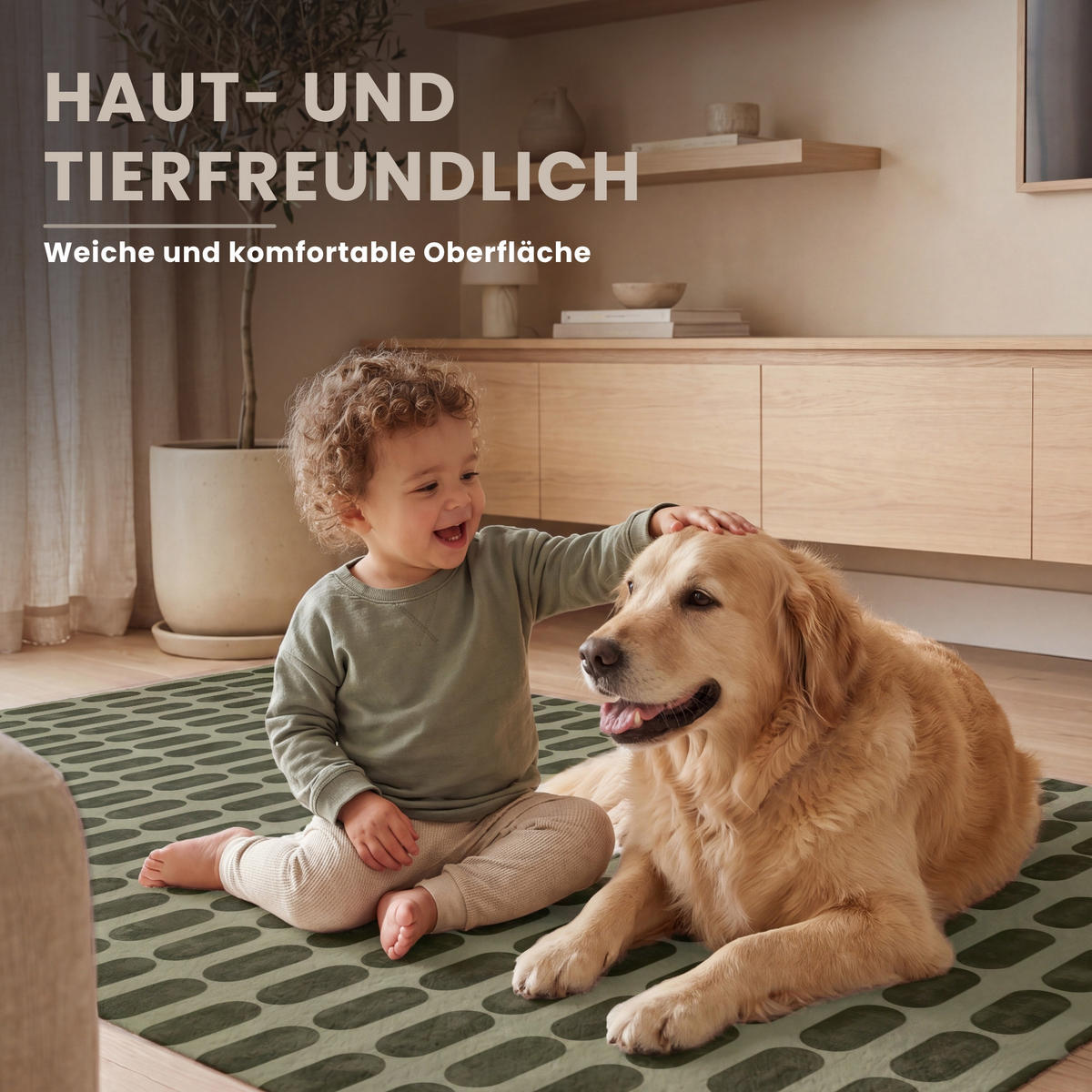 KOBERCE - Rytmické - Impact - Zelené - 120x80 cm - olivovozelená, textil/plast (120/0.4cm) - OnlyWow