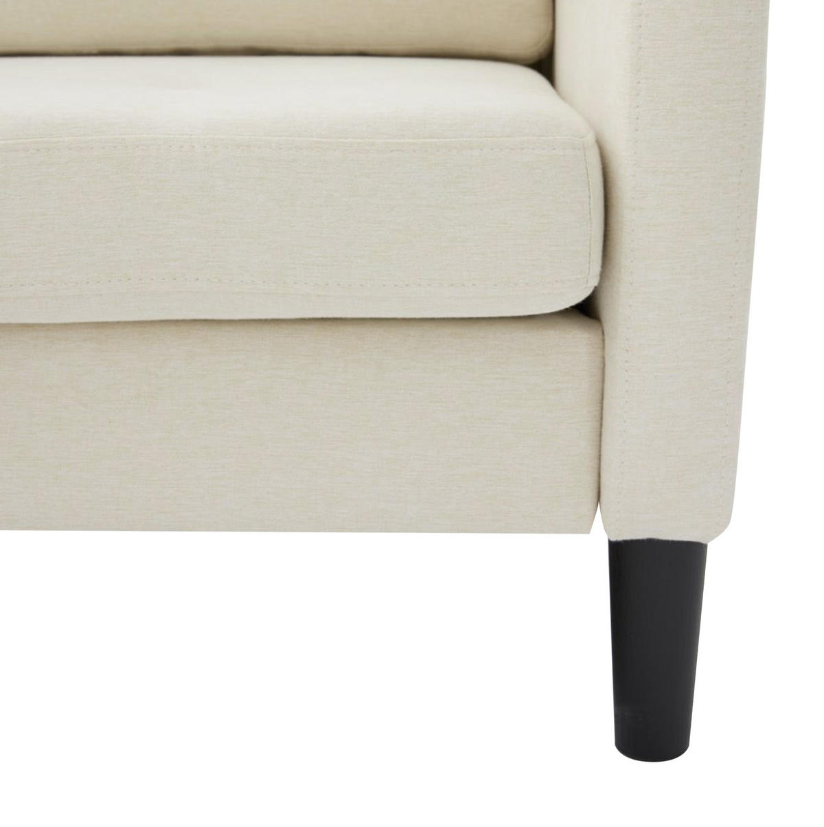 SOFA modular mit Chaiselongue 166 x 118 x 77 cm hellbeige - Beige, Kunststoff (166/118cm) - IVMEU