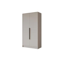 KLEIDERSCHRANK - PORTO - 102 - Kaschmir - Kaschmir/Schwarz, Holzwerkstoff (102/200/51cm) - ALTDECOR
