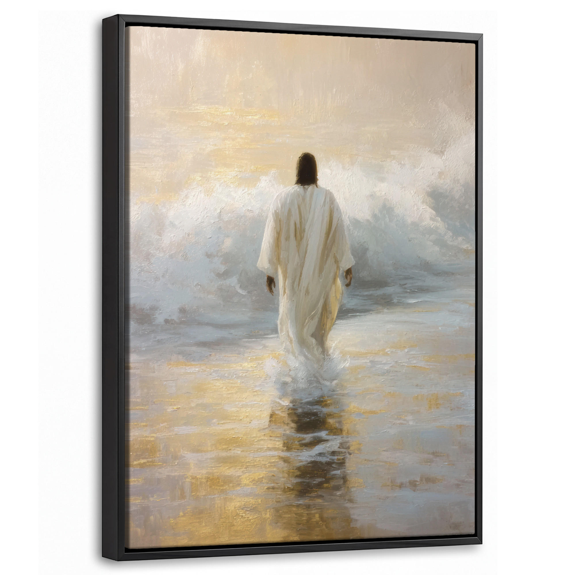 MuchoWow Leinwand Gold 30x40 cm