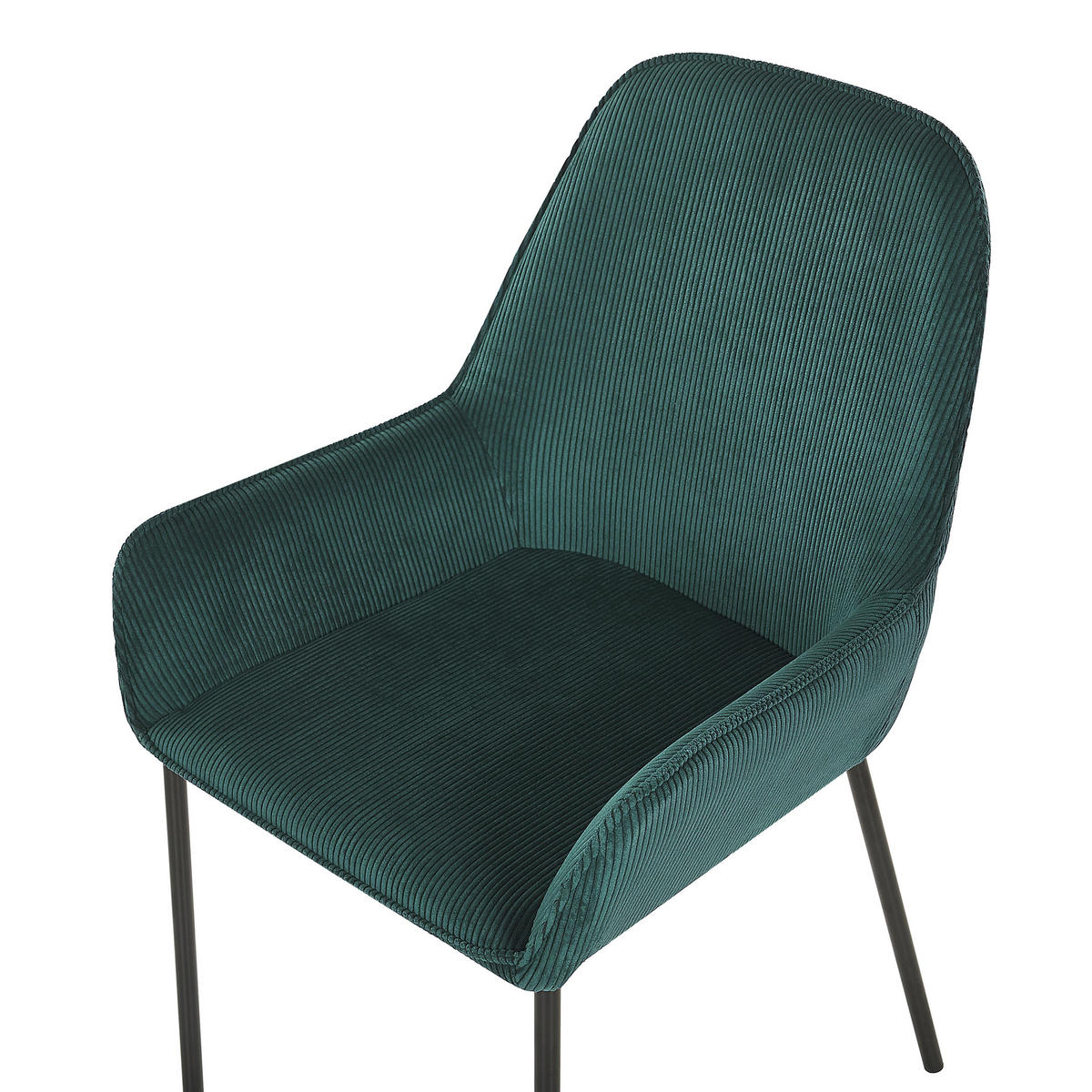 SCAUN DE BUCĂTĂRIE set de 2 reps reiat verde Loverna - verde, material textil/metal (46/89/54cm) - Beliani
