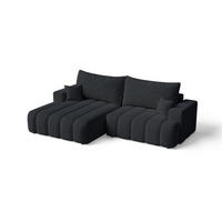 ECKSOFA Caleo Schwarz Links - Schwarz, Holz/Textil (270/170cm) - Graingold