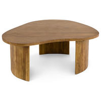 COUCHTISCH CALUA hellbraun - Hellbraun, Holz (90/104/40cm) - IDIMEX