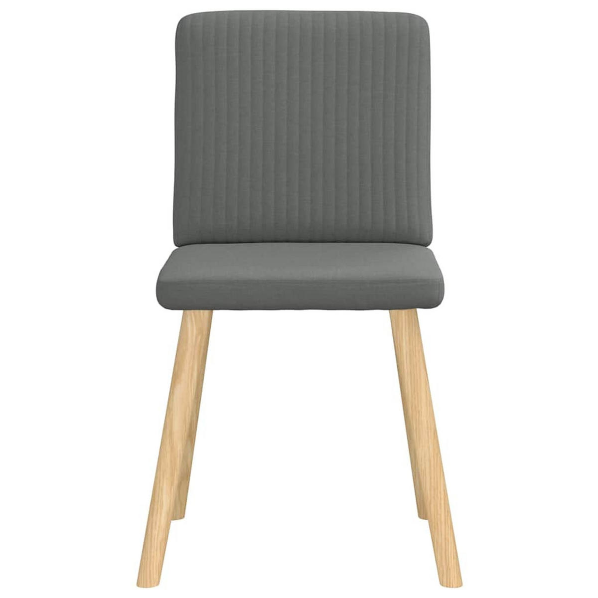 ESSZIMMERSTÜHLE 4 Stk. Dunkelgrau Stoff 45*54*86cm - Dunkelgrau, Metall (45/86/54cm) - ZMH