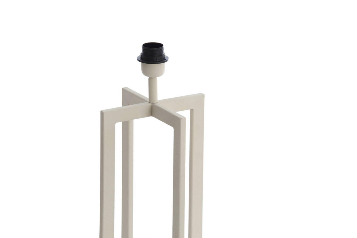 LAMPENFUSS MACE 21x21x46 cm, Metall, Creme - Creme, Metall (21/21/46cm) - Light & Living