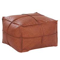 POUF Bori 73/73/46 cm - Braun, Kunststoff (73/46/73cm) - Beliani