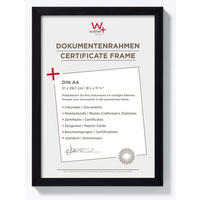 BILDERRAHMEN Construction Designrahmen 21x29,7 cm SCHWARZ - Schwarz, Kunststoff (23.7/32.7/1.3cm) - walther design
