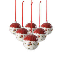 KUGEL Toy's Delight Decoration bunt ø 6,3 cm 6er Set - Multicolor, Keramik (6.3/7.8/6.3cm) - Villeroy & Boch
