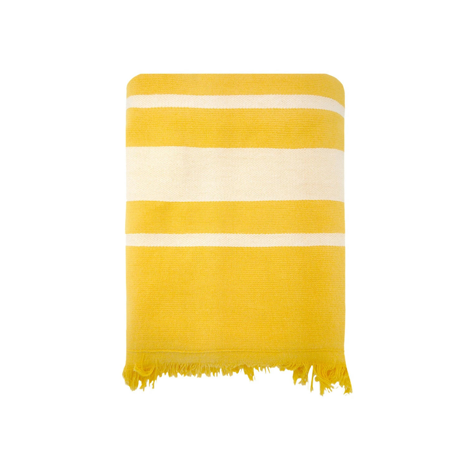 HAMAMTUCH mit Frottee gefüttert Gelb 90x170 340g/m² - Karibik Sonnenblume - Gelb, Textil (170/90cm) - LE COMPTOIR DE LA PLAGE