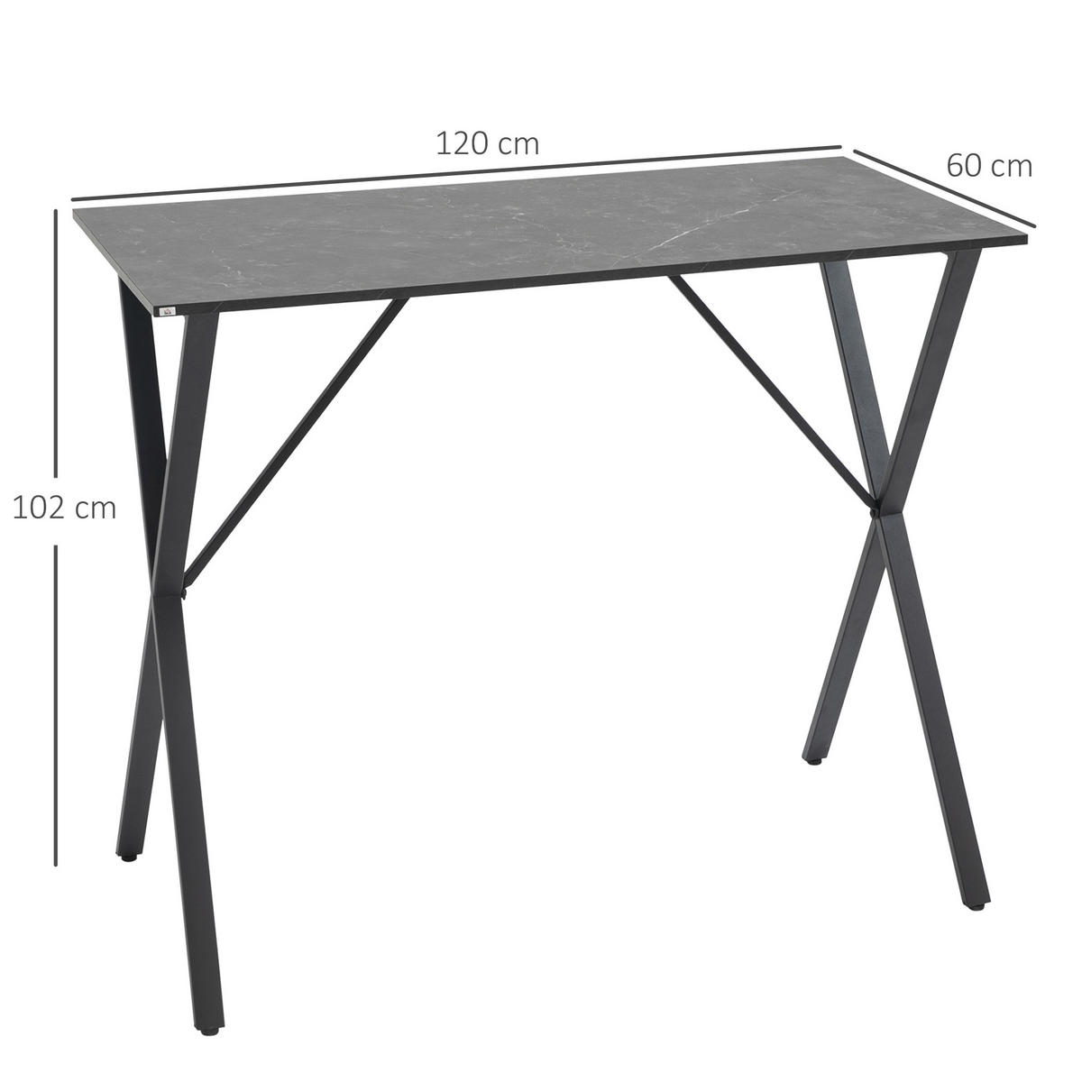 BARTISCH Schwarz 1 Stück - Schwarz, Naturmaterialien (120/60/102cm) - GiPP