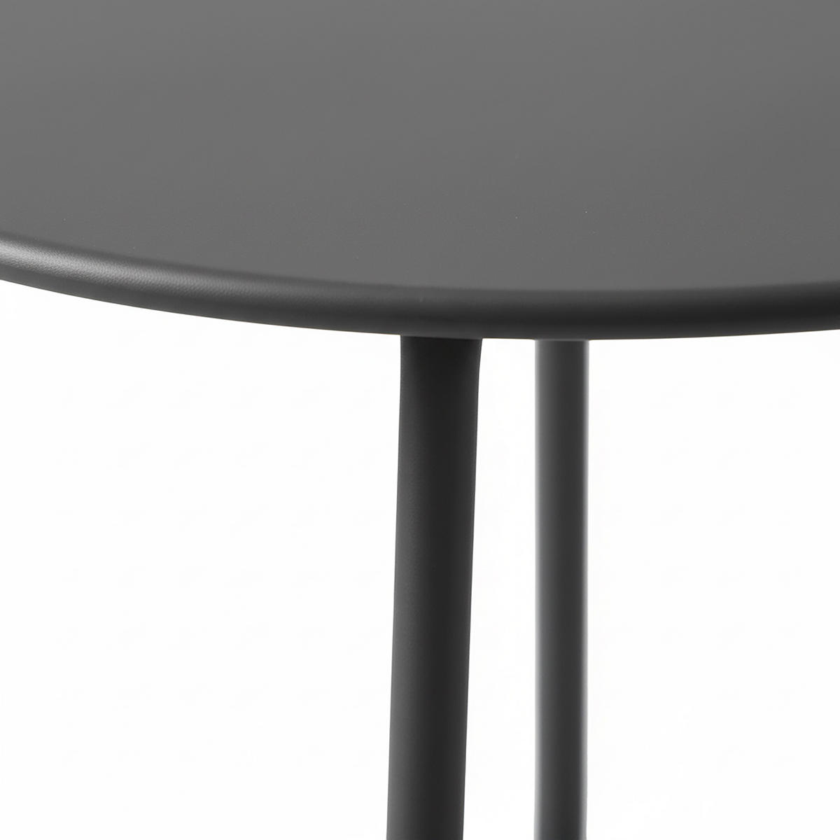 BEISTELLTISCH - Schwarz, Metall (44/44/46cm) - Relaxdays