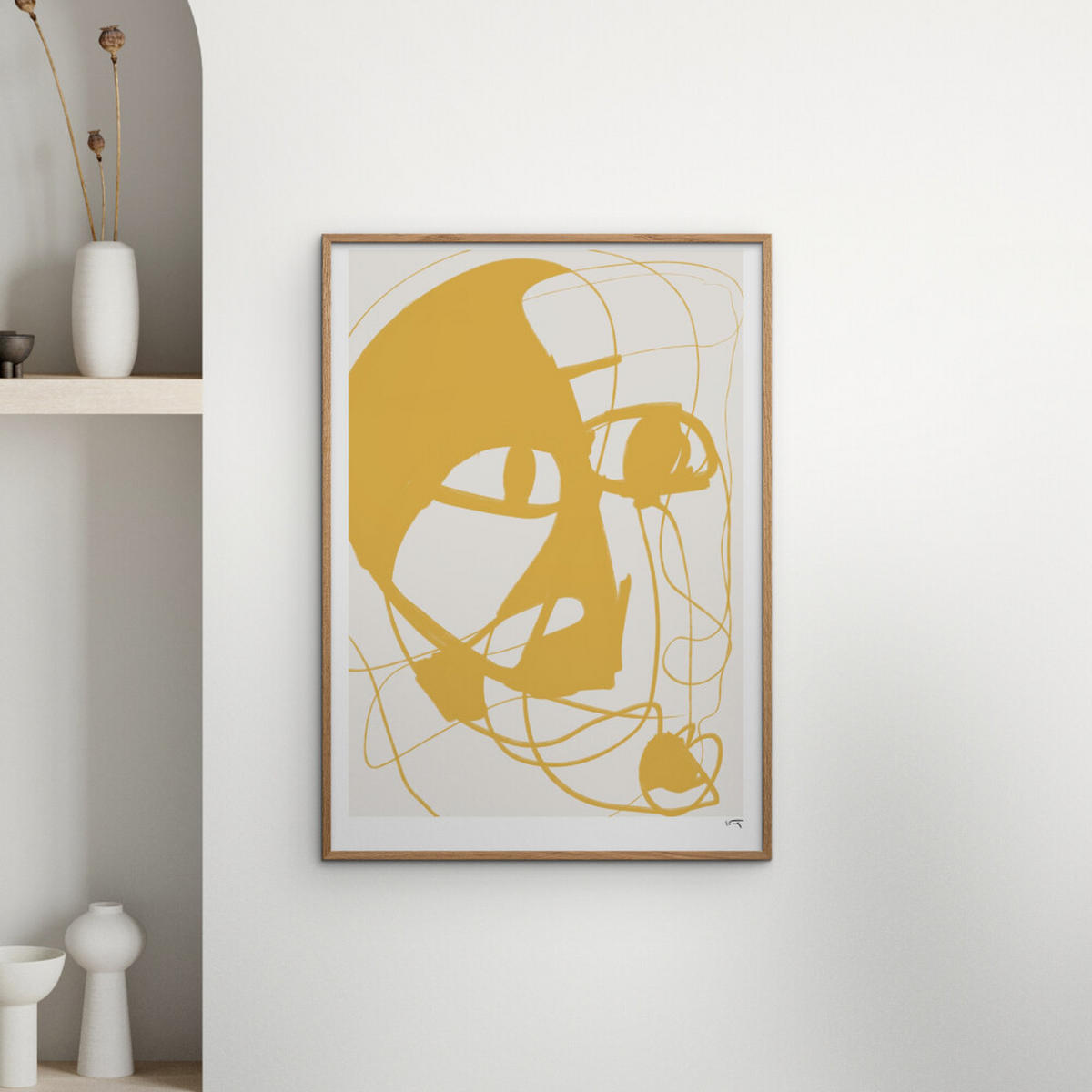 POSTER N. Atelier - Soirée - Gelb, Papier (30/40/0.1cm) - Poster&Frame