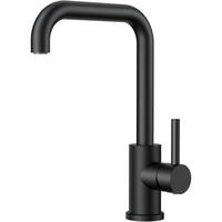 KÜCHENARMATUR L-Form 360° drehbar Matt-Schwarz - Schwarz, Metall (18/23/22cm)